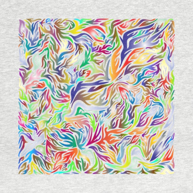 Abstract flames tile by Redbooster